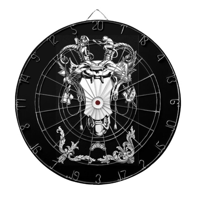 Dekoration för det gotiska monsterantique architec darttavla (Framsidan)