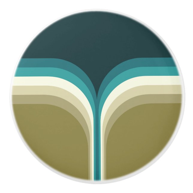 Dekoration för dubbla för Retro stil Knopp (Framsidan)