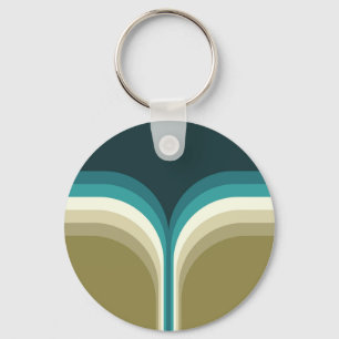 Dekoration för dubbla för Retro stil Nyckelring