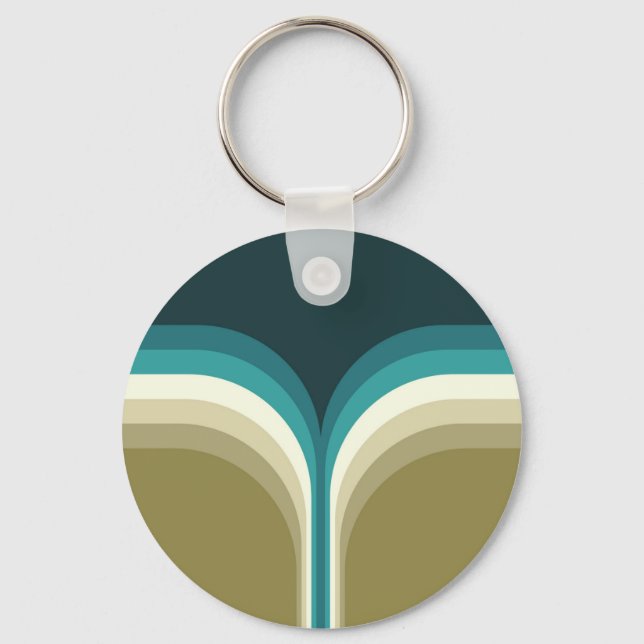 Dekoration för dubbla för Retro stil Nyckelring (Framsida)