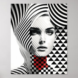 Dekoration för elegant och Öga som fångar muren Ho Poster