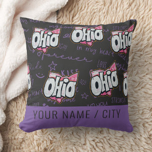 Dekoration för graffiti-hemindecor i Ohio 90-talet Kudde