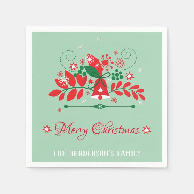 Dekoration för julkrans pappersservett (Framsidan)