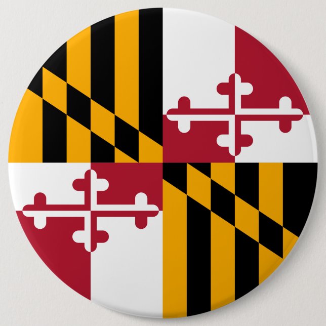 Dekoration för Maryland statlig flaggadesign Knapp (Framsida)