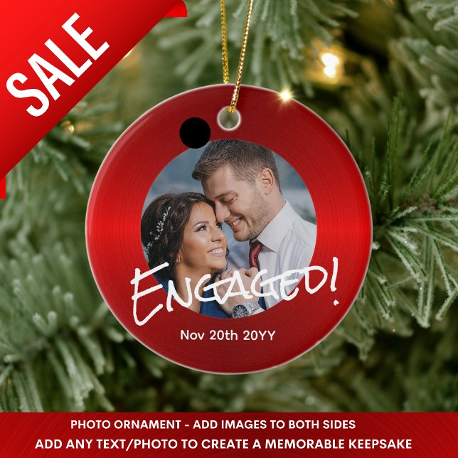 Dekoration för metallfri röd FOTO-jul - minimalt (Skapare uppladdad)