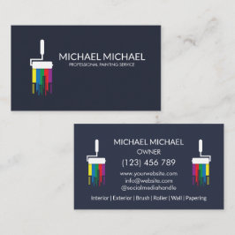 Dekoration för modern Professionell Painting Servi Visitkort