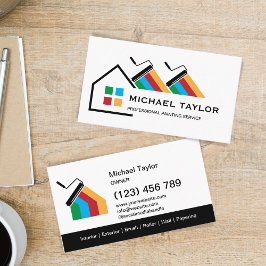 Dekoration för modern Professionell Painting Servi Visitkort
