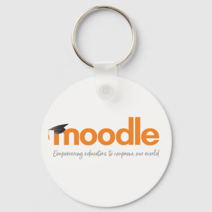 Dekoration för Moodle rundanyckelring Nyckelring