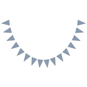 Dekoration för Solid Dusty Blue Bröllop Decor Vimplar
