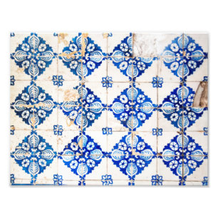 dekoration gammala portugal för mosaiklisbon blå fototryck