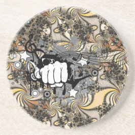 Dekoration med rektalbild och en första musklipp m underlägg