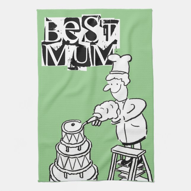 Dekorationen Best Morsa Cake Maker Cake Kökshandduk (Vertikal)