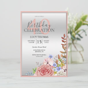 Dekorationen Classy Flower Corner Inbjudningar