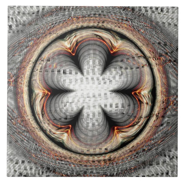 Dekorationen Flöde abstrakt Kakelplatta (Framsidan)