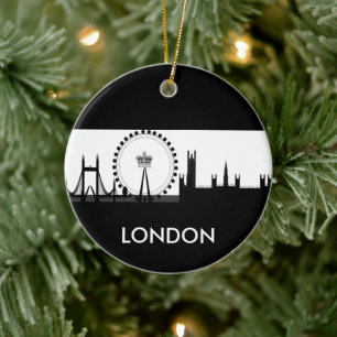 Dekorationen London Öga Julgransprydnad Keramik