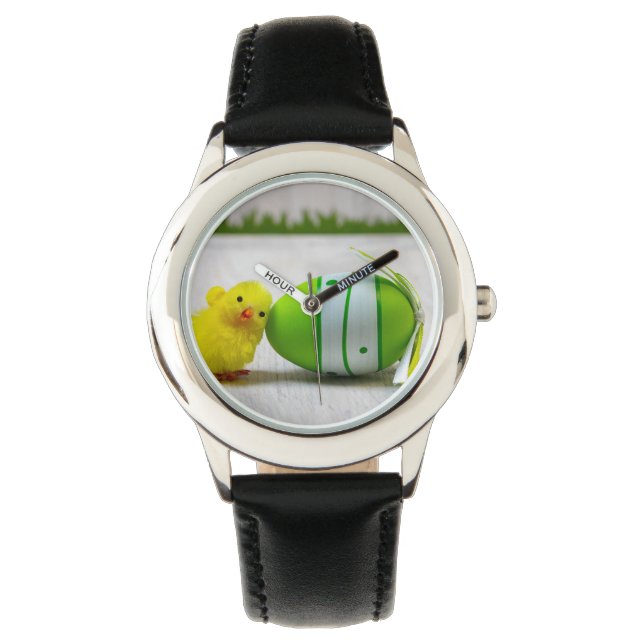 Dekorationen Påsk - Påskägg och chick Armbandsur (Framsida)