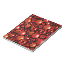 Dekorationen Red Baubles Anteckningsblock