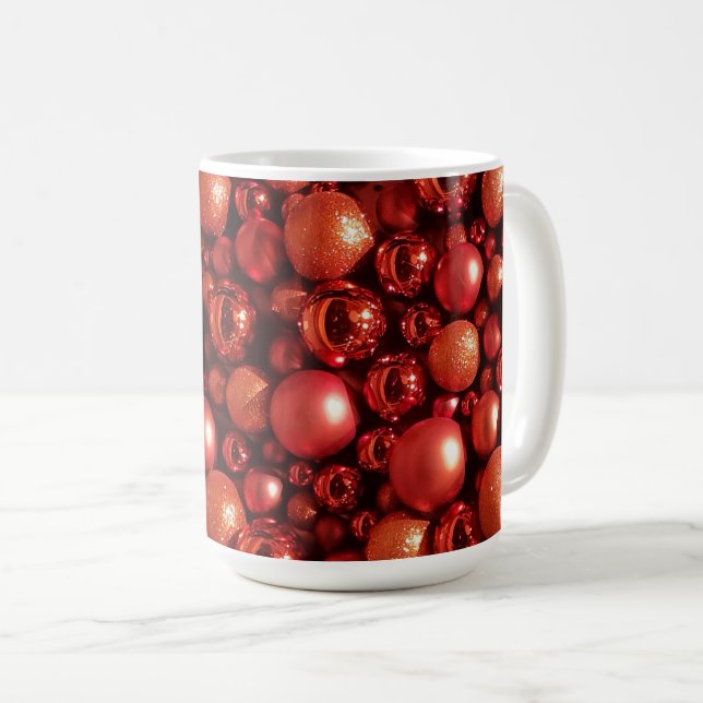Dekorationen Red Baubles Kaffemugg (Framsida höger)