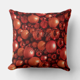 Dekorationen Red Baubles Kudde