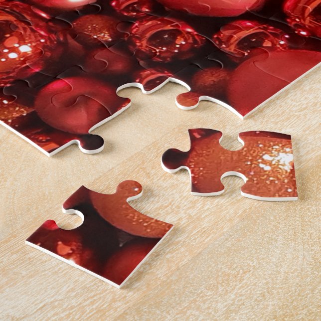 Dekorationen Red Baubles Pussel (Sidan)