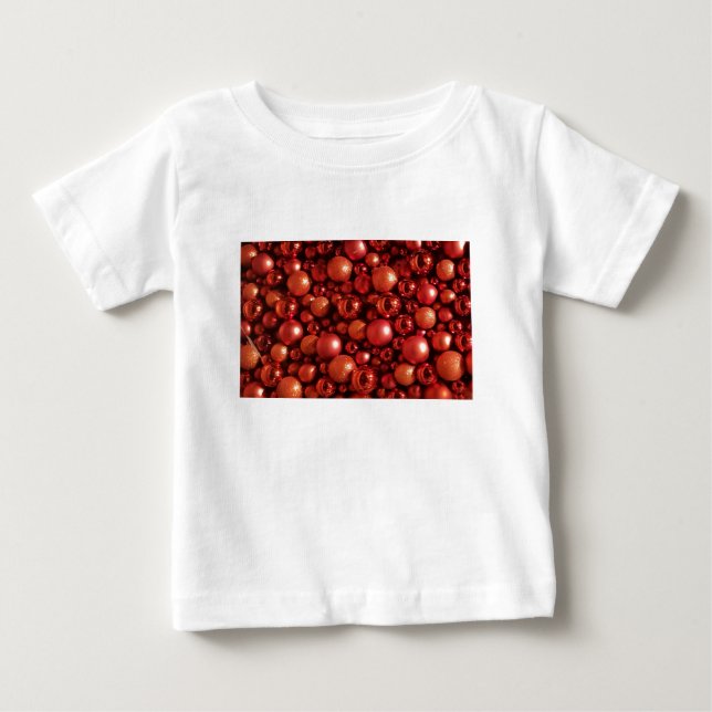 Dekorationen Red Baubles T Shirt (Framsida)