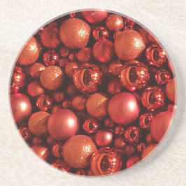 Dekorationen Red Baubles Underlägg