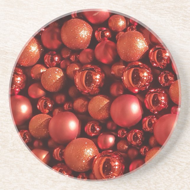 Dekorationen Red Baubles Underlägg (Framsidan)