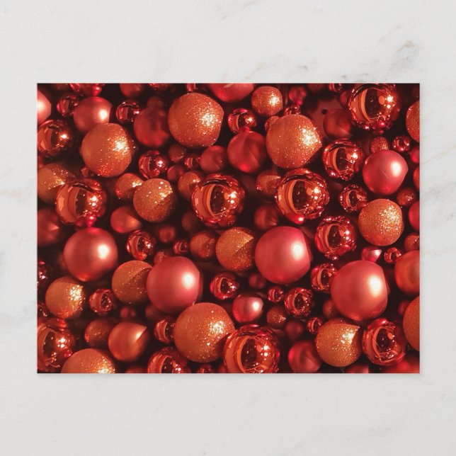Dekorationen Red Baubles Vykort (Framsida)