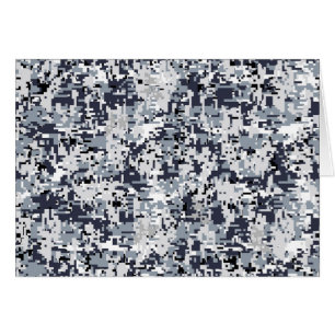 Dekorationen Urban Stil Digital Camouflage Hälsningskort