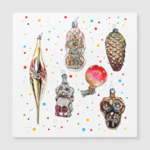 dekorationer av glas av julgran vintage