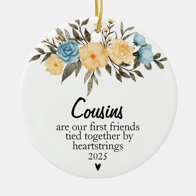 Dekorationer för Cousins Favorite Cousin Blommigt (Framsidan)