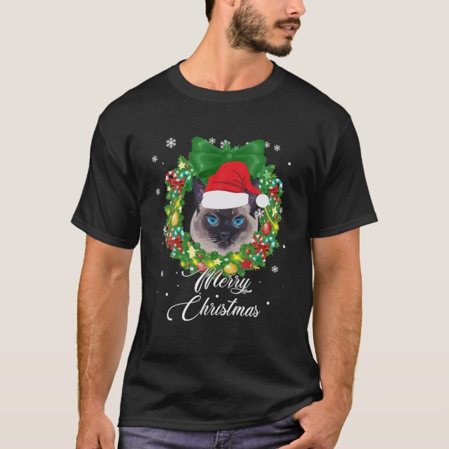 Dekorationer för den funktionella siamesiska Kat-j T Shirt (Framsida)