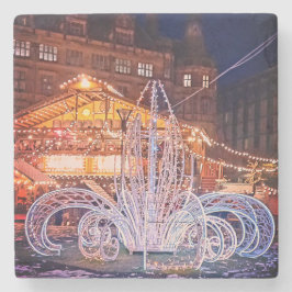 Dekorationer framför tornet stenunderlägg