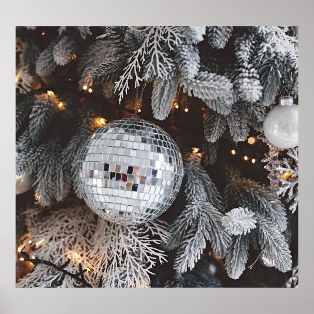 dekorationer i julgran, rygggrupp med festljus (Framsidan)