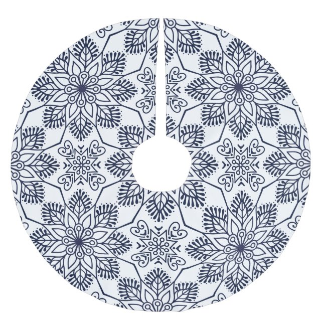 Dekorationer Julgransmatta Borstad Polyester (Framsidan)
