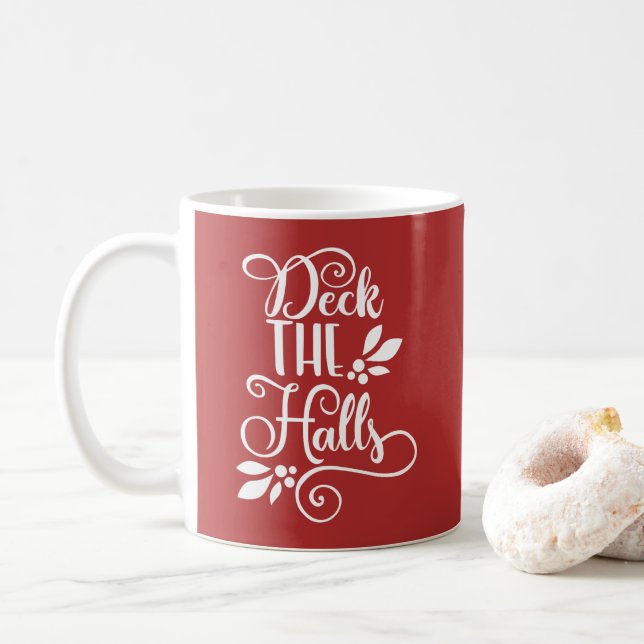 dekorationer till julen Typografi Högtider Kaffemugg (Med munk)