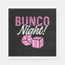 Dekorationerna Bunco Napkins Bunco Night Party