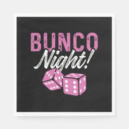 Dekorationerna Bunco Napkins Bunco Night Party Pappersservett