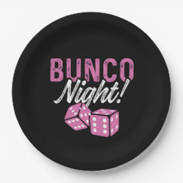 Dekorationerna Bunco Tallrikar Bunco Night Party