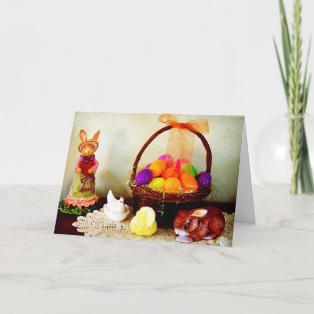 Dekorationerna påsk helgkort (Framsida)