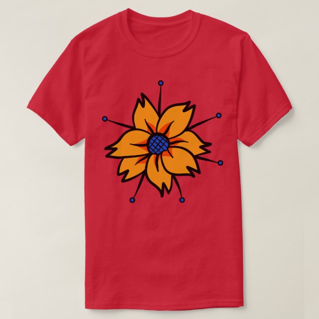 Dekorationsblommor 3 t shirt (Design framsida)
