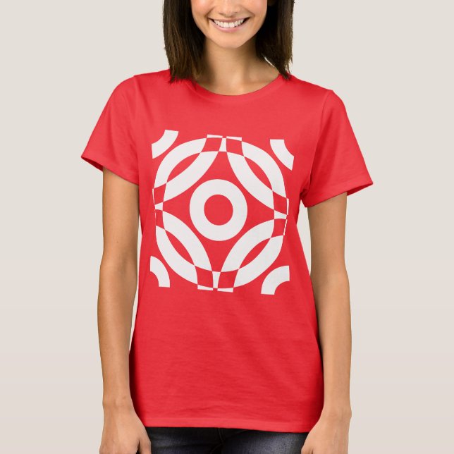 Dekorativ 02 - Vit T-shirt (Framsida)