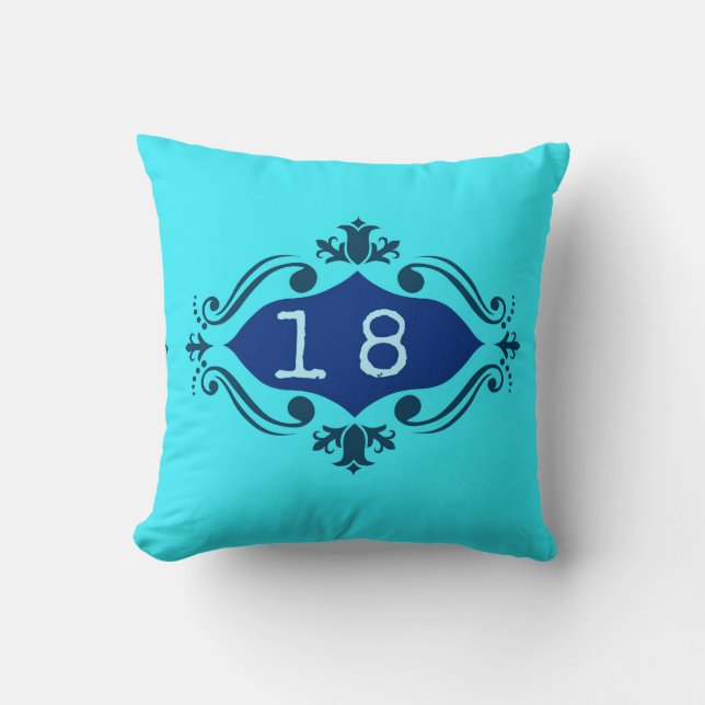 Dekorativ 18 Cushion Kudde (Framsida)