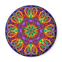 Dekorativ abstrakt mandala magnet