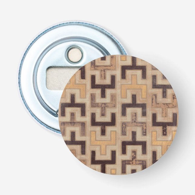 Dekorativ afrikansk mudcloth Mönster Flasköppnare (Framsidan)