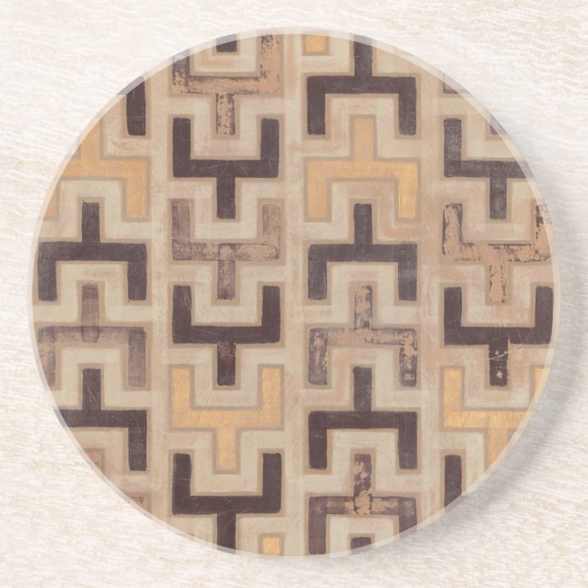 Dekorativ afrikansk mudcloth Mönster Underlägg (Framsidan)
