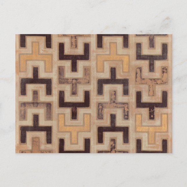 Dekorativ afrikansk mudcloth Mönster Vykort (Framsida)