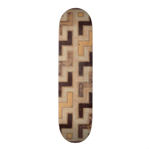 Dekorativ afrikansk mudduk Mönster Mini Skateboard Bräda 18,7 Cm