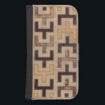 Dekorativ afrikansk mudduk Mönster Plånboksfodral För Samsung Galaxy S4<br><div class="desc">Norman Wyatt Jr. har dekorativ afrikansk mudduth mönster med geometriska former som verkar passa ihop. Fläkt av Tetris eller geometriska former bör göra detta köp i dag!</div>