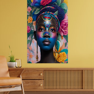 Dekorativ ansikte art princess poster